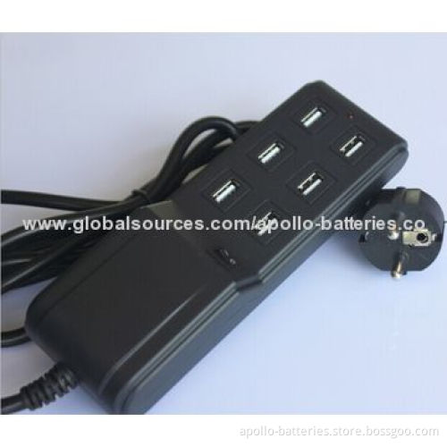 Six-port USB 4.5A APL-USB602 Charger for iPad/iPod, Mobile phone, Laptop and Camera